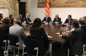 ep el president de la generalitat quim torra reunit aquest dimecres amb la junta directiva del