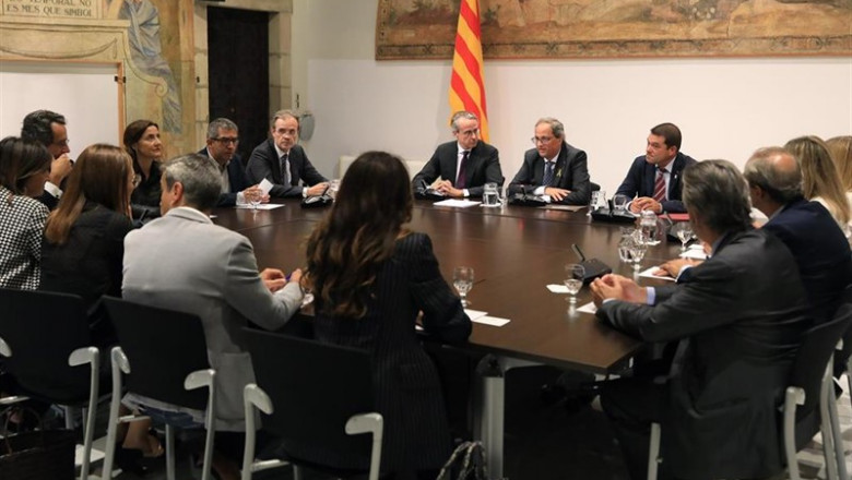 CÍRCULO DE ECONOMÍA - Archivo ep el president de la generalitat quim torra reunit aquest dimecres amb la junta directiva del