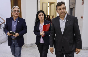 ep el presidente de la cev vicente lafuente d la secretaria general de ccoo pv ana garcia alcolea y
