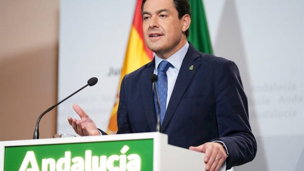 ep el presidente de la junta de andalucia juanma moreno en una declaracion institucional tras la