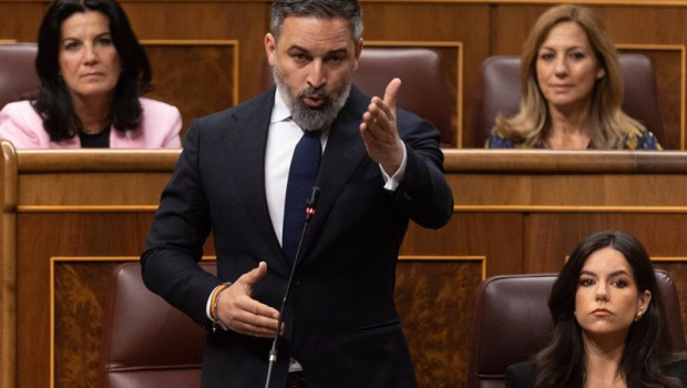 ep el presidente de vox santiago abascal interviene durante una sesion de control en el congreso de