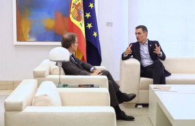 ep el presidente del partido popular alberto nunez feijoo y el presidente del gobierno pedro sanchez