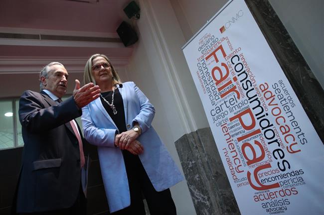 Irene Garrido y José María Marín Quemada en la Jornada Anual de la Competencia | EUROPA PRESS ep irene garridojose maria marin quemadala jornada anualla competencia 20171024114402