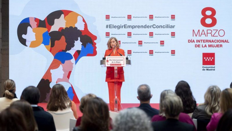 La consejera de Familia, Juventud y Política Social de la Comunidad de Madrid, Concepción Dancausa, interviene en un acto conmemorativo por el 8M, en la Real Casa de Correos, a 8 de marzo de 2022, en Madrid (España). | Alberto Ortega - Europa Press ep la consejera de familia juventud y politica social de la comunidad de madrid concepcion dancausa