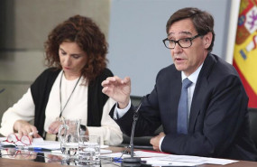 ep la ministra de hacienda maria jesus montero y el ministro de sanidad salvador illa