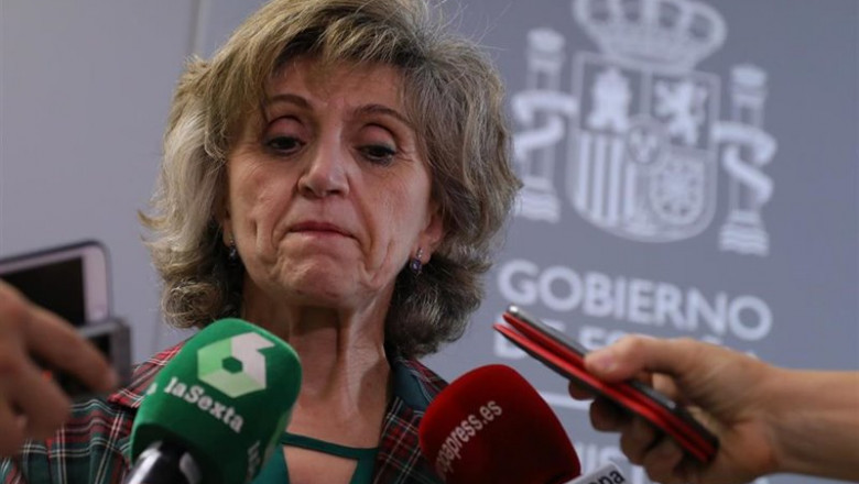 ep la ministra de sanidad en funciones maria luisa carcedo atiende a los medios de comunicacion en