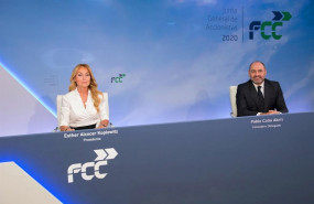 ep la presidenta de fcc esther alcocer koplowitz y su consejero delegado pablo colio ante la junta