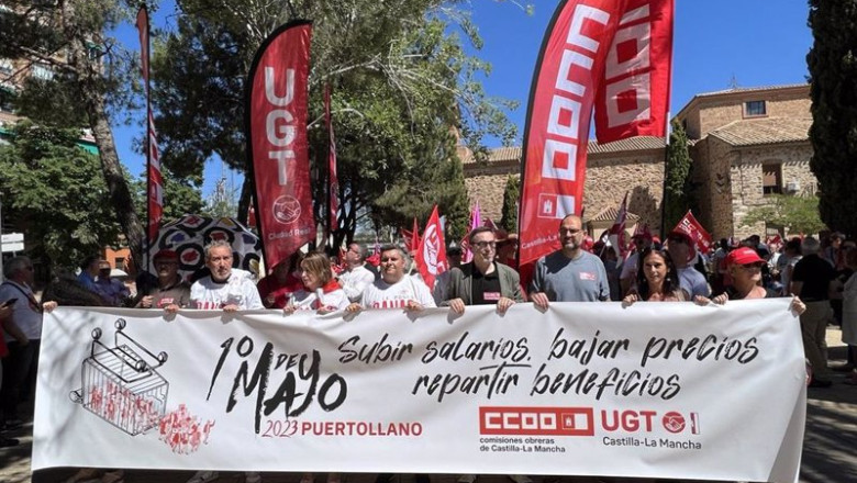 ep manifestacion del 1 de mayo en puertollano ep manifestacion del 1 de mayo en puertollano