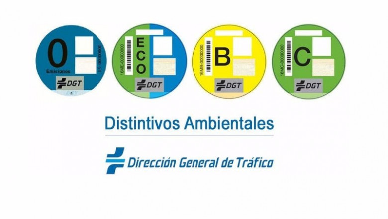 ep pegatinas medioambientales de la dgt