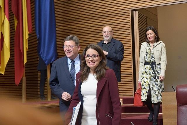 Puig, Oltra y Montón, en una imgaen de archivo | I.CABALLER/CORTS VALENCIANES - Archivo ep puig oltramonton enimgaenarchivo