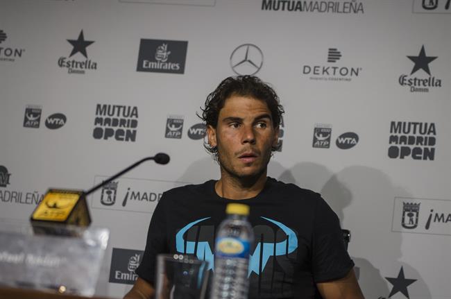 Rafael Nadal en la rueda de prensa del Mutua Madrid Open 2016 | EUROPA PRESS ep rafael nadalla ruedaprensamutua madrid open 2016