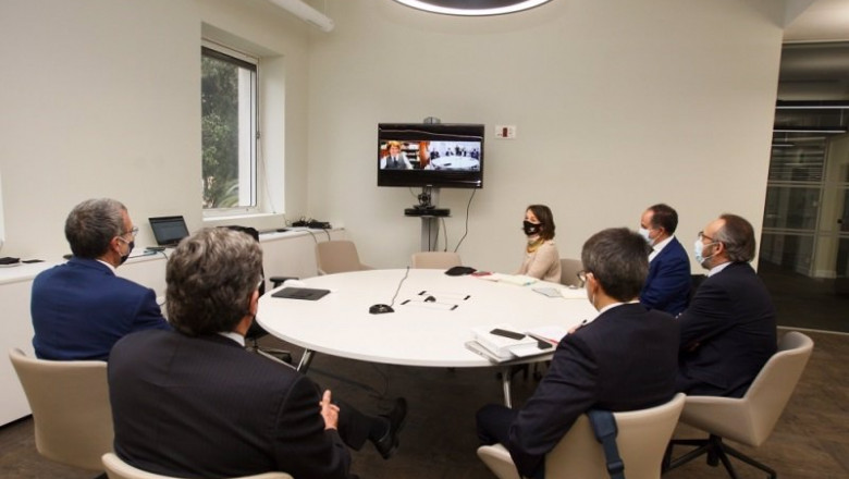 Reunión telemática de los responsables del Ministerio de Inclusión con el alcalde de Soria. | DELEGACIÓN DEL GBNO EN CYL. ep reunion telematica de los responsables del ministerio de inclusion con el alcalde de soria