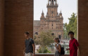 ep turistas pasean por la plaza de espana ep turistas pasean por la plaza de espana