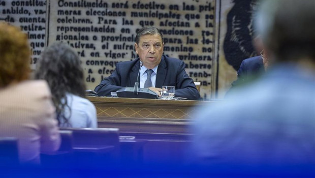 ep el ministro de agricultura pesca y alimentacion luis planas comparece durante la comision de