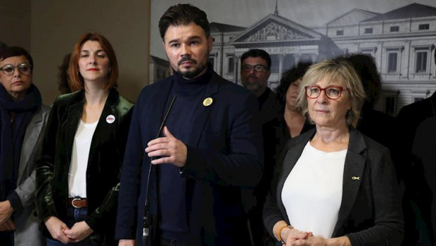 ep el portavoz de erc en el congreso de los diputados gabriel rufian y la portavoz del partido en el