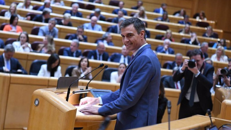 ep el presidente del gobierno pedro sanchez interviene durante un pleno del senado ep el presidente del gobierno pedro sanchez interviene durante un pleno del senado