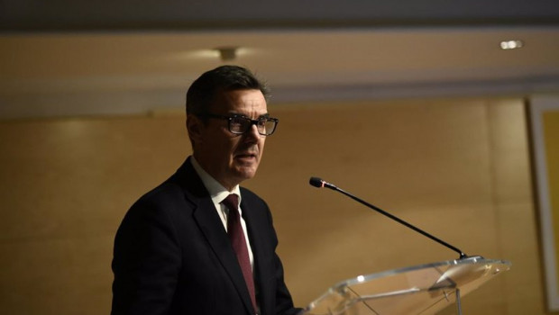ep el secretario general del tesoro carlos san basilio durante su intervencion en la rueda de prensa