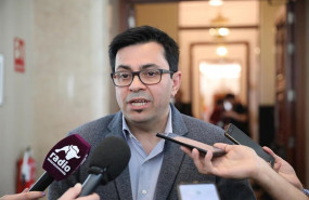 ep el secretario primero de la mesa del congreso gerardo pisarello ofrece declaraciones a los medios