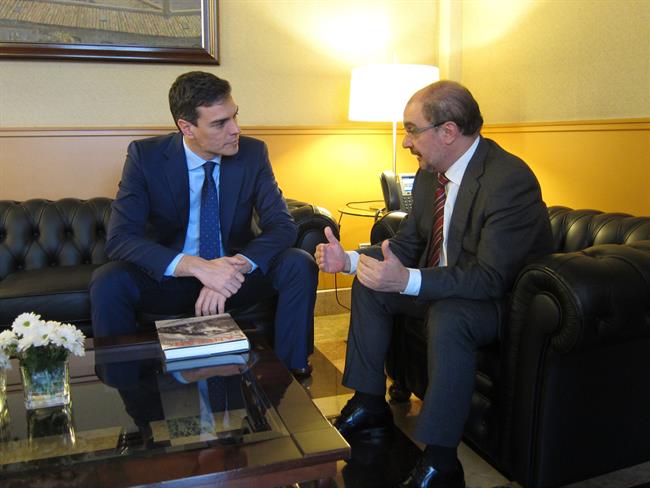 Javier Lambán y Pedro Sánchez | EUROPA PRESS ep javier lambanpedro sanchez