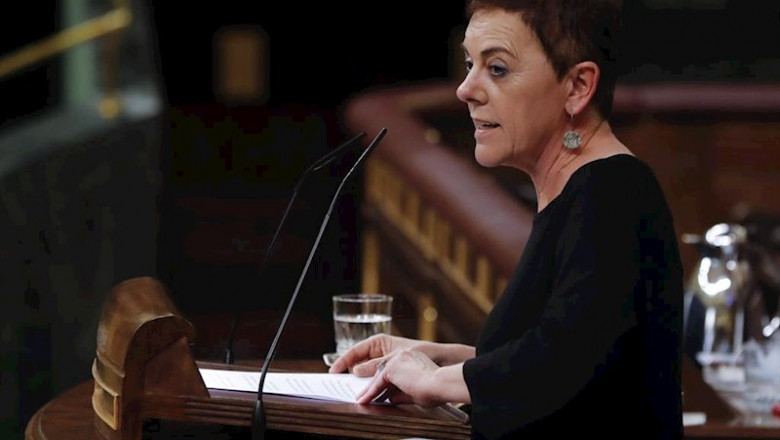 La diputada de EH Bildu Mertxe Aizpurua. | Pool ep la diputada de eh bildu mertxe aizpurua interviene en el del pleno del congreso que debate este
