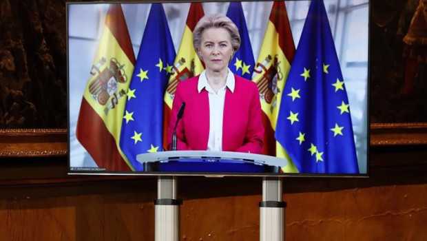ep la presidenta de la comision europea ursula von der leyen se conecta a la conferencia de