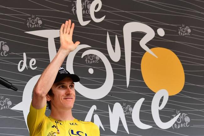 El líder del Tour de Francia, el británico Geraint Thomas | ASO/ALEX BROADWAY ep lidertourfrancia britanico geraint thomas