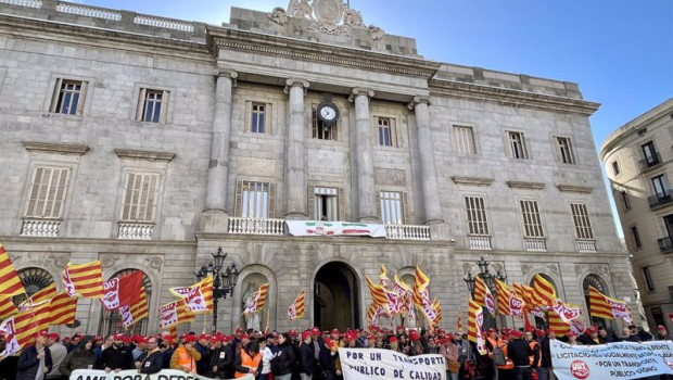 ep mnifestantes convocados por ugt este viernes en barcelona