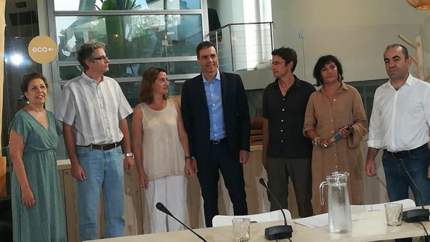 ep presidentegobiernofunciones pedro sanchez se reuneorganizaciones ecologistasdel marcola rondaconsultasla sociedad civil enespacio ecooomadrid