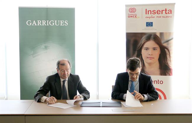 Acuerdo Garrigues y Fundación ONCE | GARRIGUES Y FUNDACIÓN ONCE ep acuerdo garriguesfundacion once