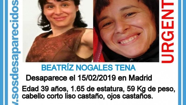 ep beatriz nogales tena desaparecidamadrid14febrero