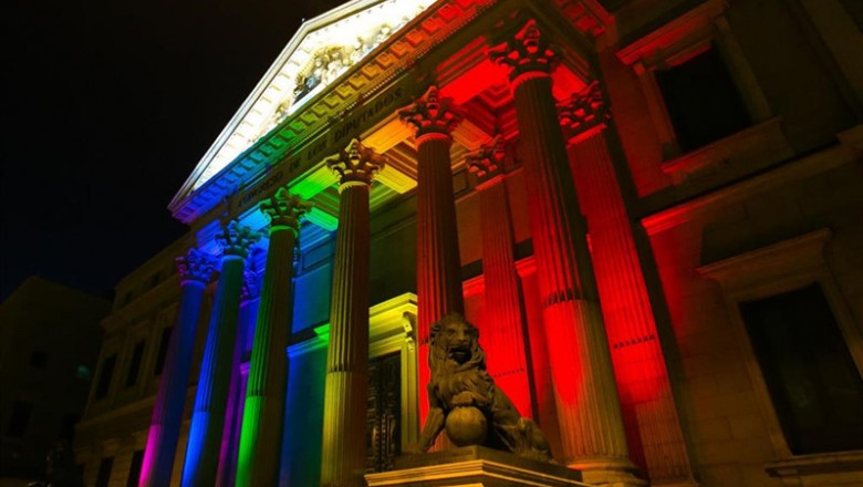 Con bandera arco iris (arcoíris) LGTB | CONGRESO - Archivo ep con bandera arco iris arcoiris lgtb