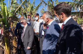 ep el comisario europeo de agricultura janusz wojciechowski y el presidente de canarias entre otros