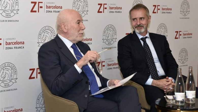 ep el presidente de indra marc murtra d con el periodista mrius carol en el circulo ecuestre ep el presidente de indra marc murtra d con el periodista mrius carol en el circulo ecuestre