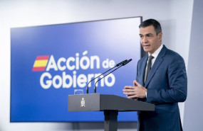 ep el presidente del gobierno pedro sanchez este martes en rueda de prensa desde moncloa