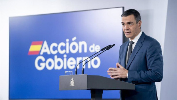ep el presidente del gobierno pedro sanchez este martes en rueda de prensa desde moncloa