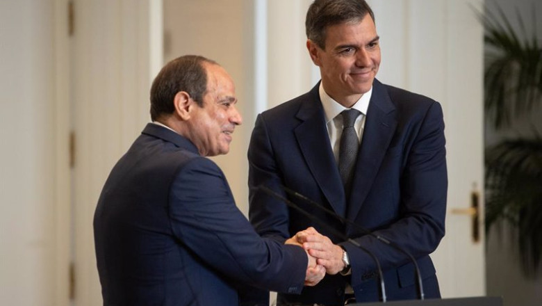 ep el presidente del gobierno pedro sanchez y el presidente de egipto abdelfatah al sisi ep el presidente del gobierno pedro sanchez y el presidente de egipto abdelfatah al sisi