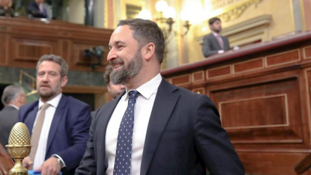 ep el presidente del vox santiago abscal en el congreso