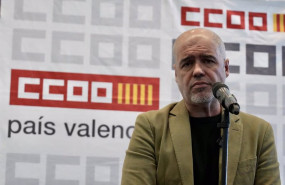 ep el secretario general de ccoo unai sordo atiende a los medios en una rueda de prensa en la