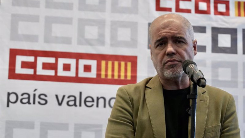 ep el secretario general de ccoo unai sordo atiende a los medios en una rueda de prensa en la ep el secretario general de ccoo unai sordo atiende a los medios en una rueda de prensa en la