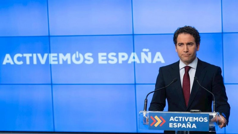 El secretario general del PP, Teodoro García Egea, ofrece una rueda de prensa por vía telemática en la sede nacional del PP. En Madrid, a 18 de mayo de 2020. | TAREK (PP) ep el secretario general del pp teodoro garcia egea ofrece una rueda de prensa por via telematica en