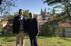 ep el secretario xeral del psdeg gonzalo caballero y el delegado del gobierno en galicia javier