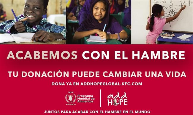 KFC Iberia y WFP se unen para distribuir más de 375.000 comidas escolares por el | KFC IBERIA ep kfc iberiawfpunendistribuirde 375000 comidas escolaresel