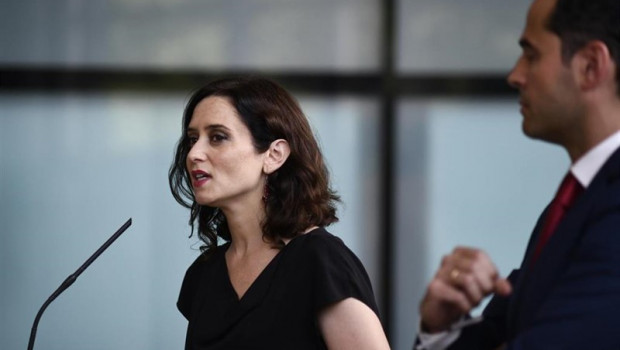 ep la candidatappla presidenciala comunidadmadrid isabel diaz ayuso duranteruedaprensaayerse anuncio pactociudadanos