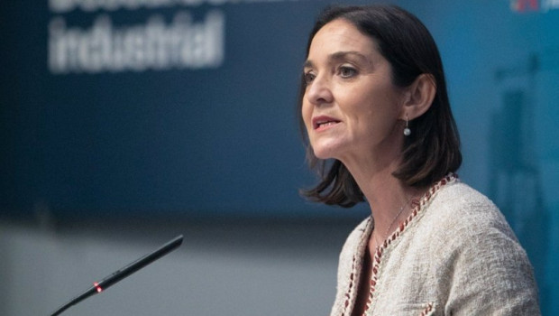 ep la ministra de industria comercio y turismo reyes maroto durante la presentacion en gijon del
