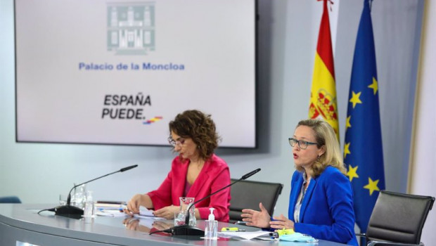 ep la ministra portavoz y ministra de hacienda maria jesus montero i y la vicepresidenta tercera y