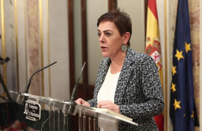 ep la portavoz de eh bildu en el congreso mertxe aizpurua en rueda de prensa tras finalizar la