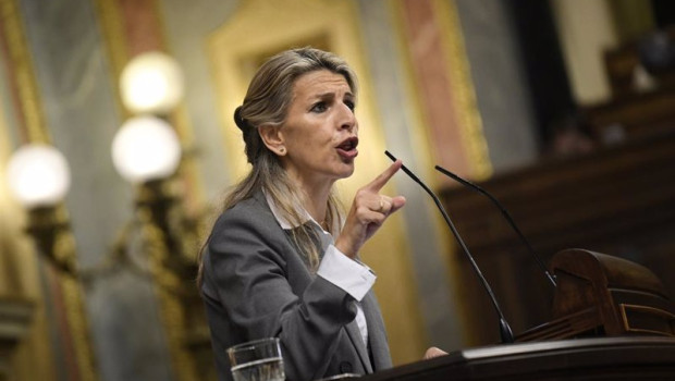 ep la vicepresidenta segunda y ministra de trabajo yolanda diaz interviene durante una sesion