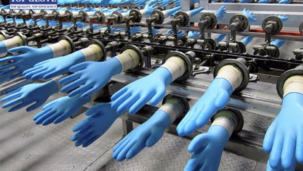 ep linea de produccion de guantes desechables de top glove