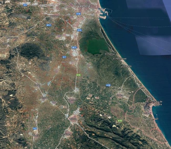 Localización de Cullera (Valencia) | GOOGLE MAPS - Archivo ep localizacioncullera valencia