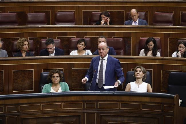 Luis de Guindos en la sesión de control al Gobierno en el Congreso | EUROPA PRESS ep luisguindosla sesioncontrolgobiernocongreso